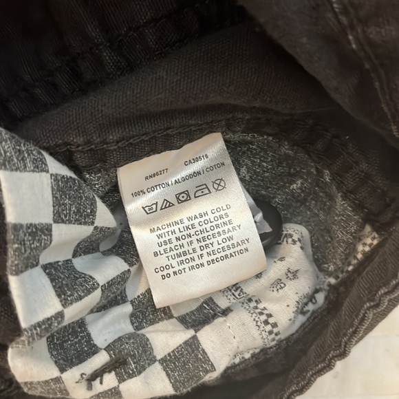 Charcoal Off The Wall Vans Shorts - Picture 5 of 5